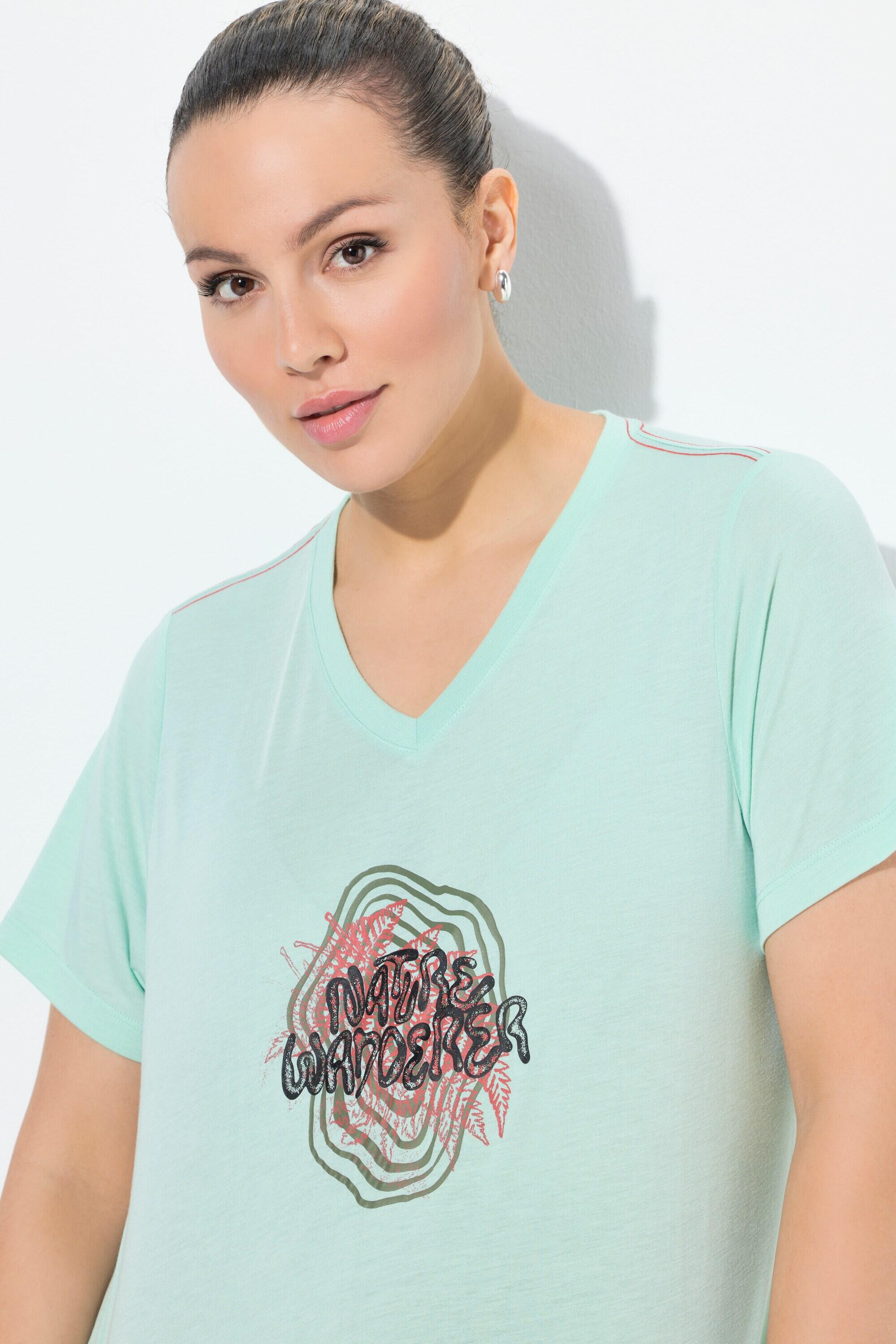 Femme T-shirt technique antibactérien décolleté en V et manches courtes 3/6