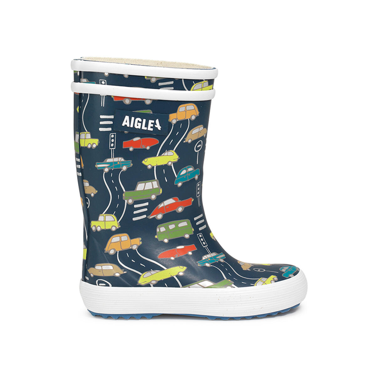 Aigle - Bottes De Pluie Lolly Pop Play Unisexe Enfant Bleu - Bottes De Voile - Bleu - Decathlon