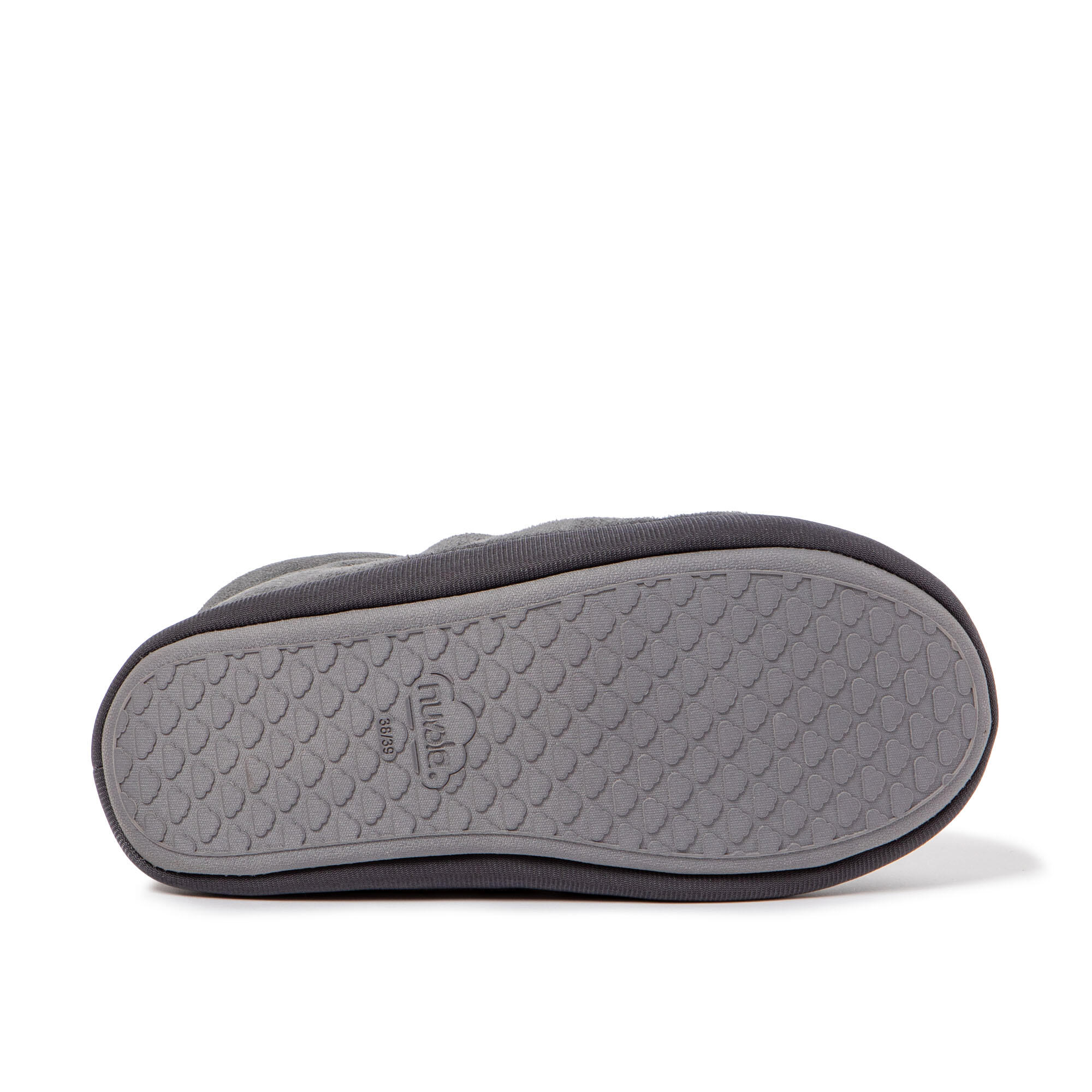 Chaussons Nuvola gris rembourrés avec semelle en gomme 6/7