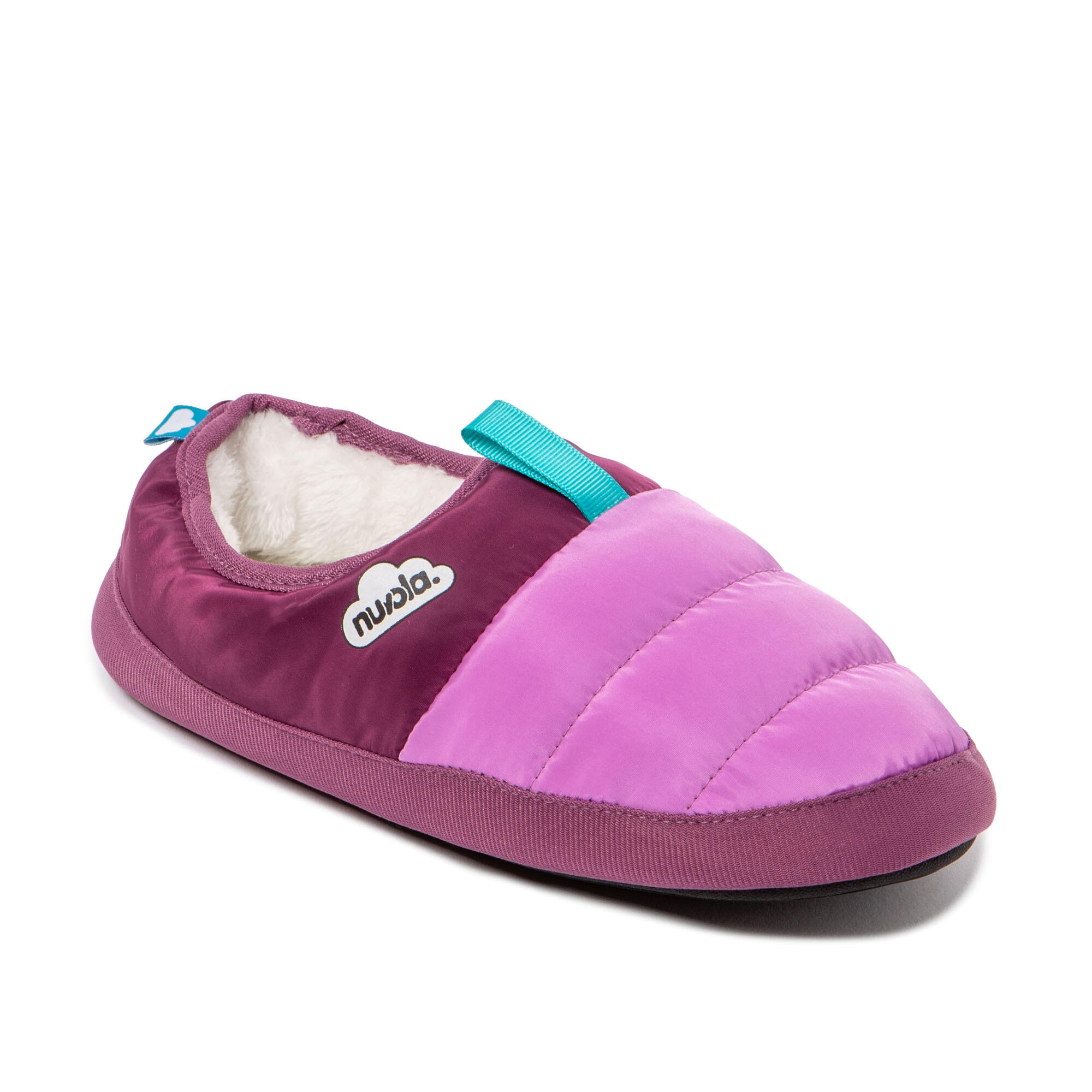 Pantufas Nuvola lilás acolchoados com sola de borracha 3/7