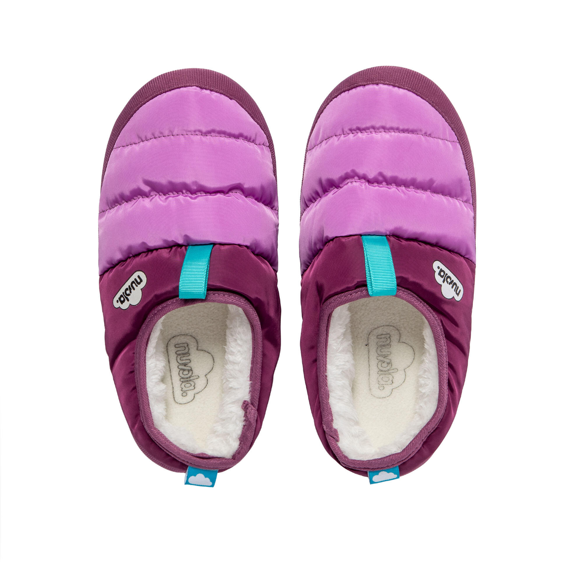 Pantufas Nuvola lilás acolchoados com sola de borracha 5/7