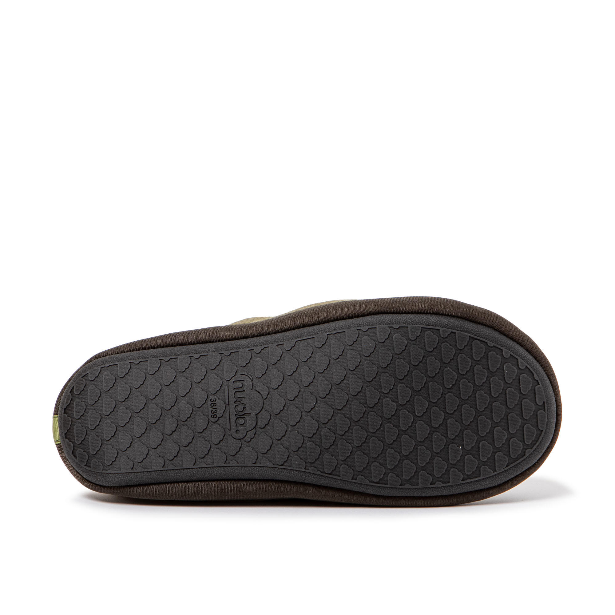 Pantoffels Nuvola groen gewatteerd met rubberen zool 6/7
