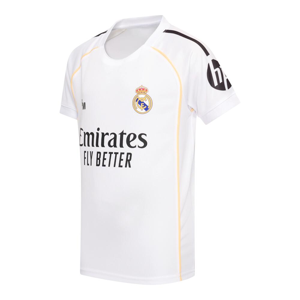 Camiseta Nïño Fútbol Replica 1ª Equipación Real Madrid 25-26 Blanco-RM25C1P