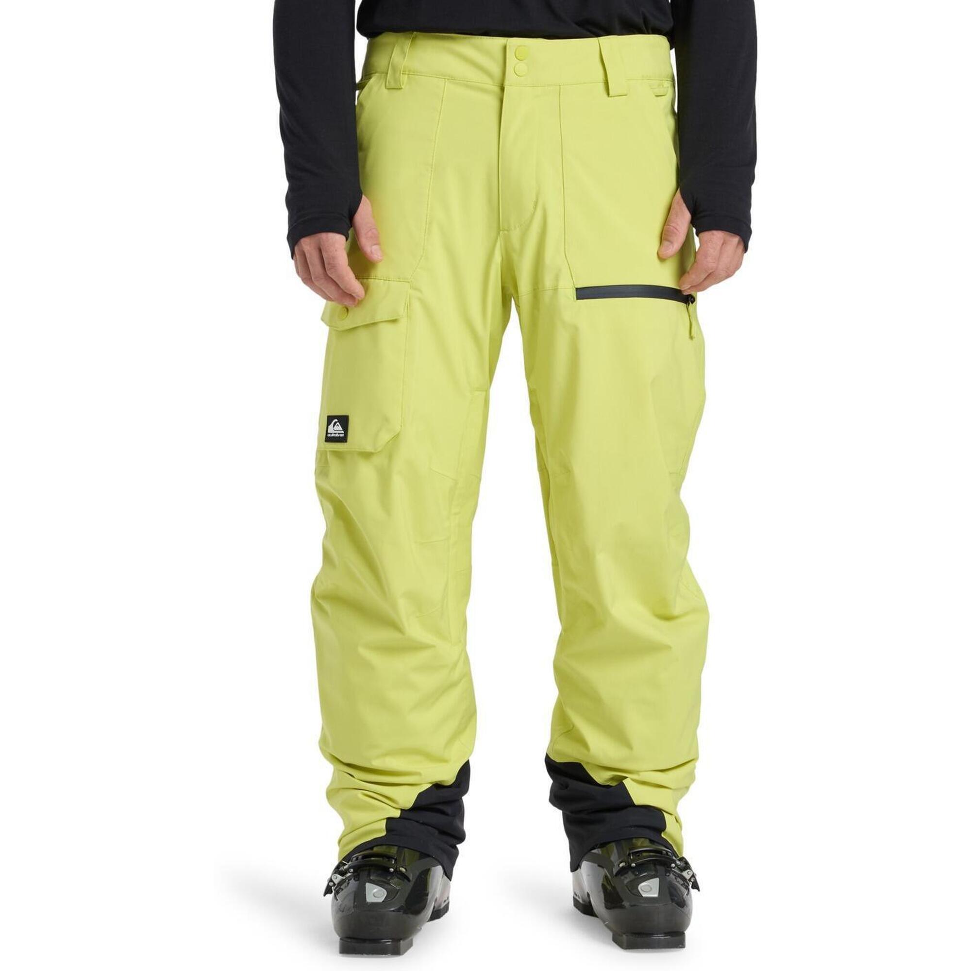 Quiksilver - Pantalon De Snow Technique Utility Jaune Homme - Pantalon De Ski - Jaune - Decathlon