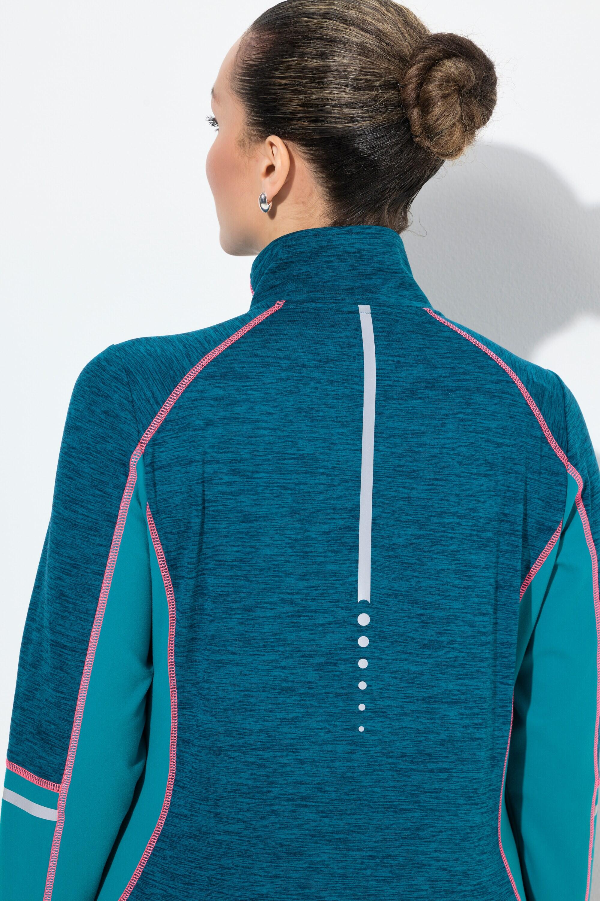 Damen Funktionsshirt Slim Stehkragen Zipper Langarm 4/6