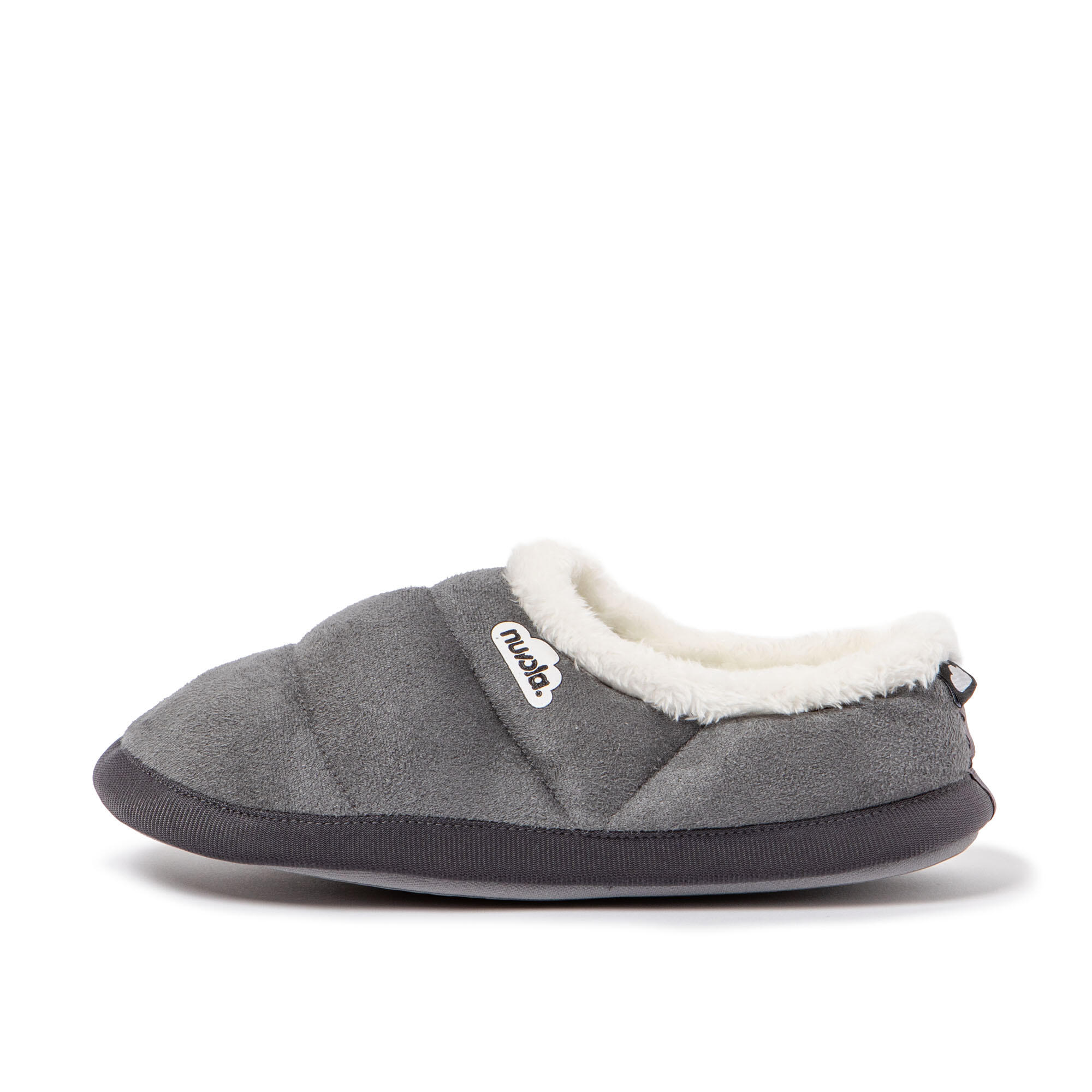 Pantufas Nuvola cinza acolchoados com sola de borracha 4/7
