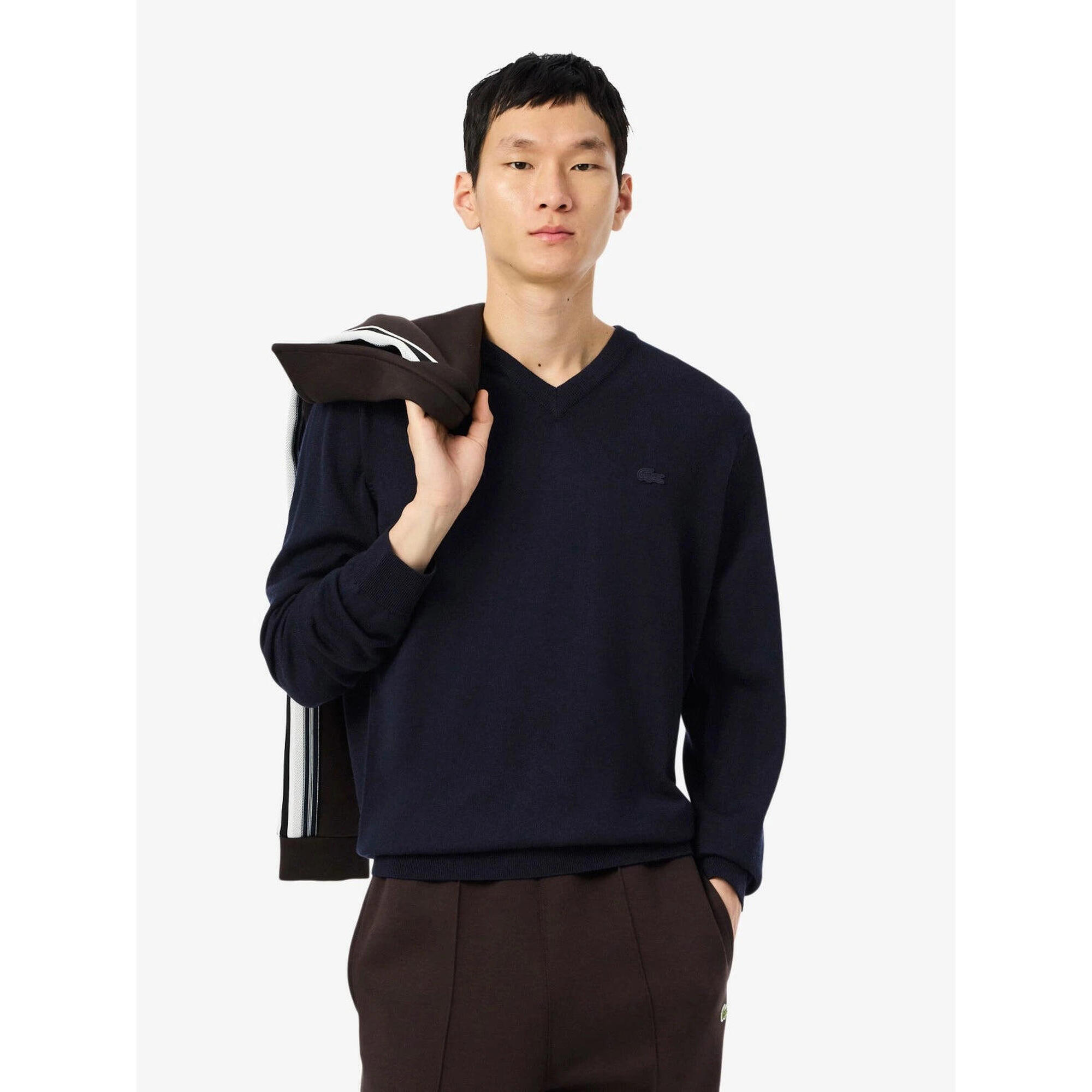 Lacoste - Pull Lacoste En Laine - Homme - Pull - Bleu - Decathlon