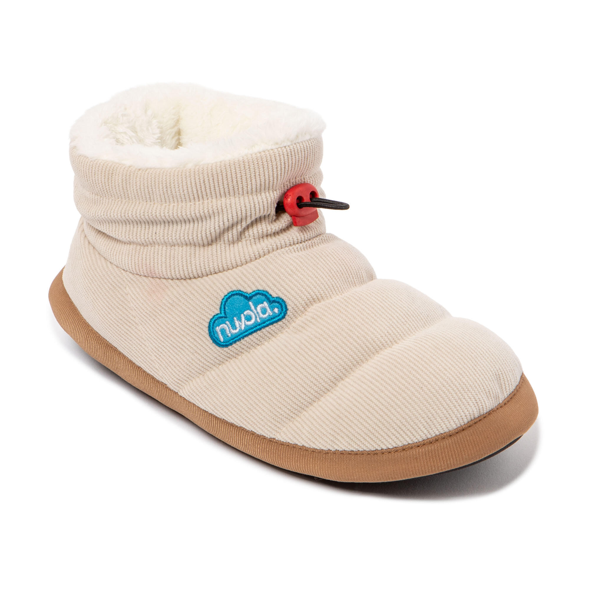 Pantuflas Nuvola crema Acolchadas suela goma 3/7