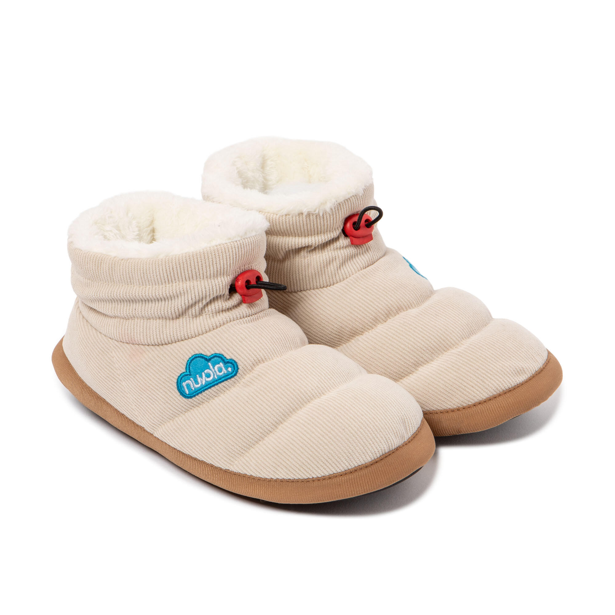 Pantuflas Nuvola crema Acolchadas suela goma 2/7