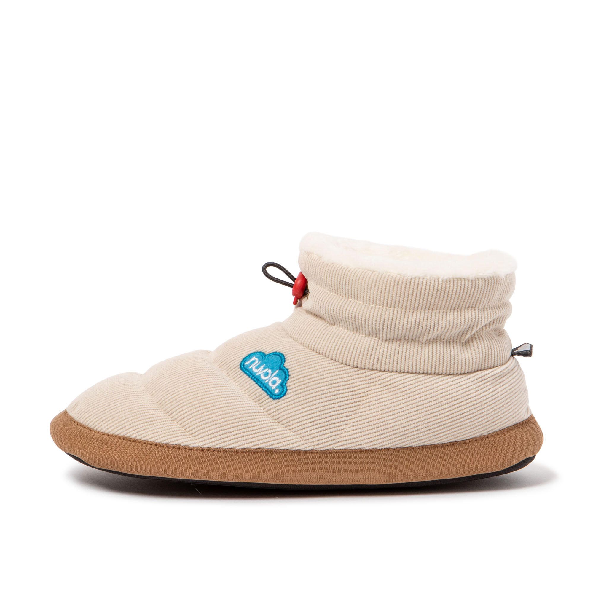Pantuflas Nuvola crema Acolchadas suela goma 4/7