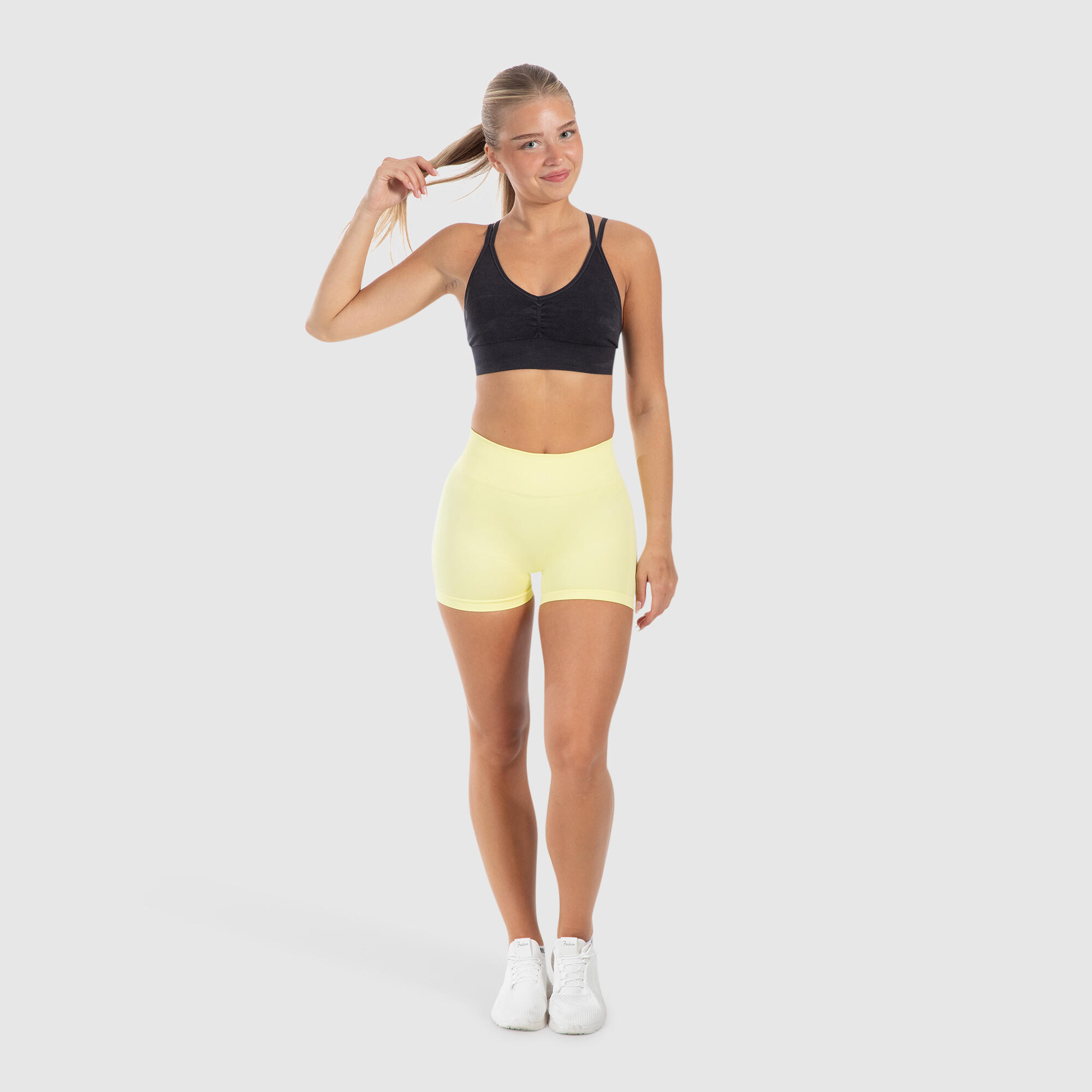 Damen Short Leggings Cetrina Gelb 3/5