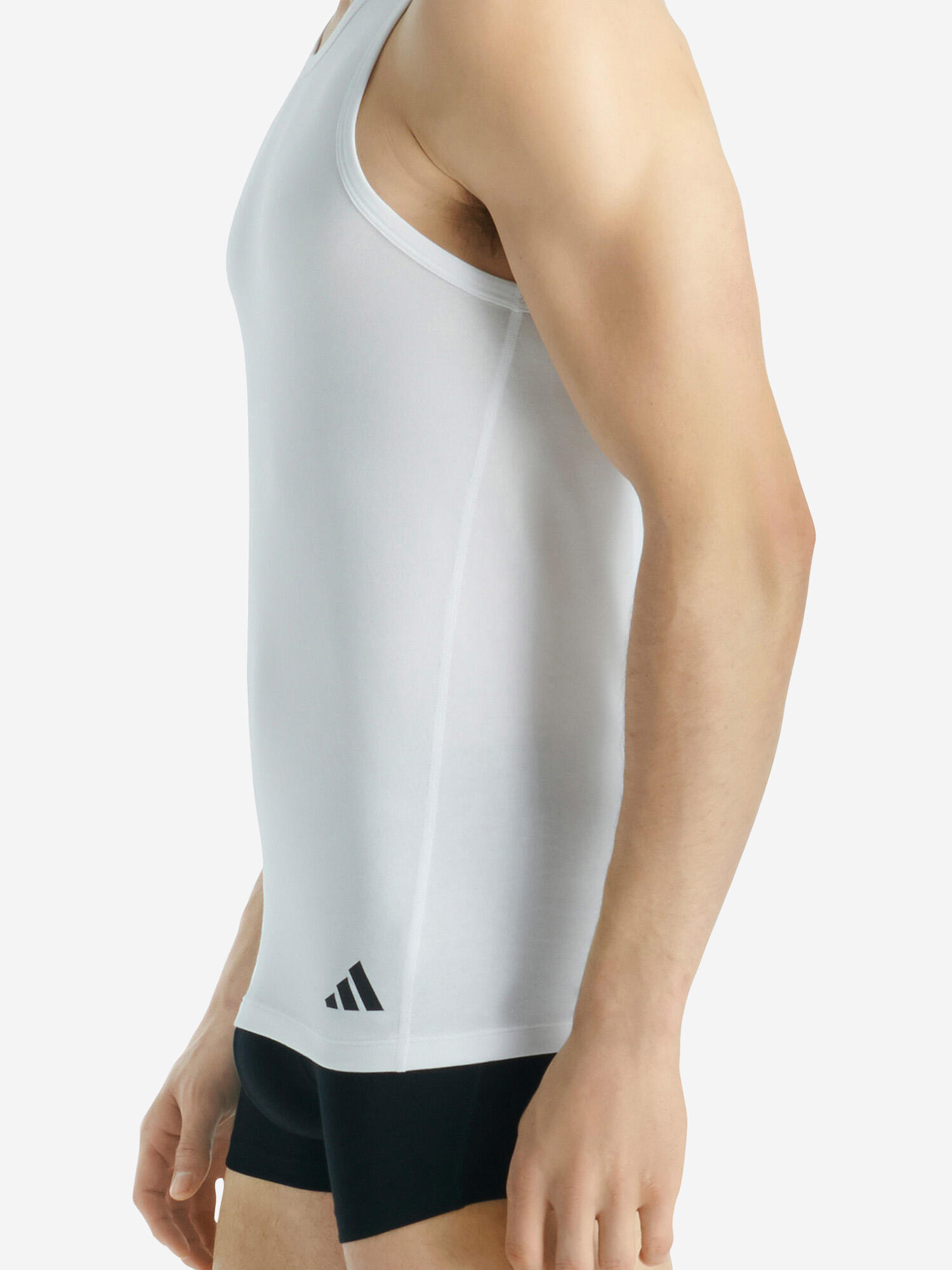 Training Tanktop atmungsaktiv Herren - Active Flex Cotton Ergonomic weiß 5/7