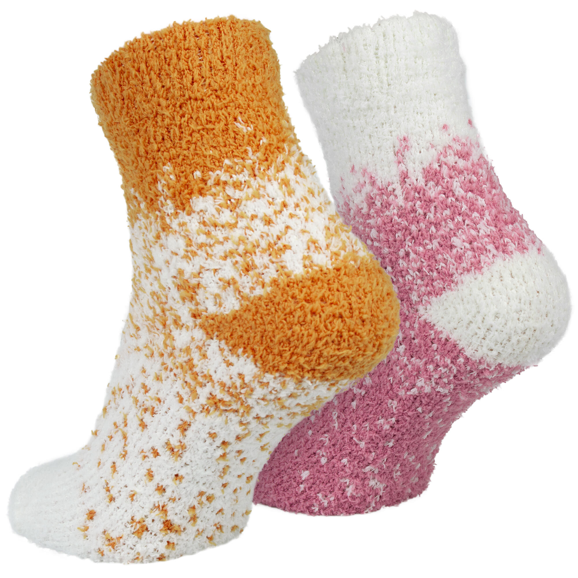 Damen Yoga Haussocken Kuschelsocken Bettsocken flauschig warm Komfortbund 4 Paar 5/6