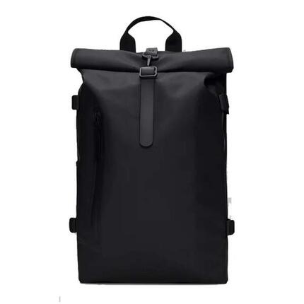 Rains Modell Rolltop Rucksack W3 Farbe Schwarz