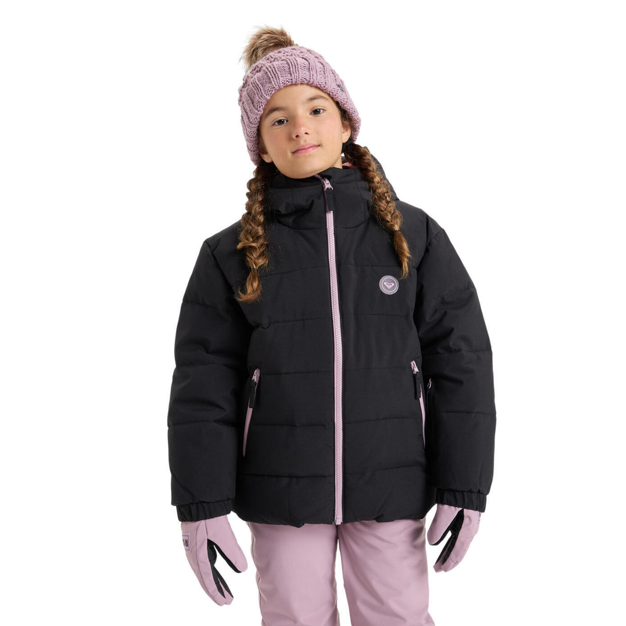 Roxy - Veste De Snow Technique Snowyhill Puffy Noir Fille - Veste - Noir - Decathlon