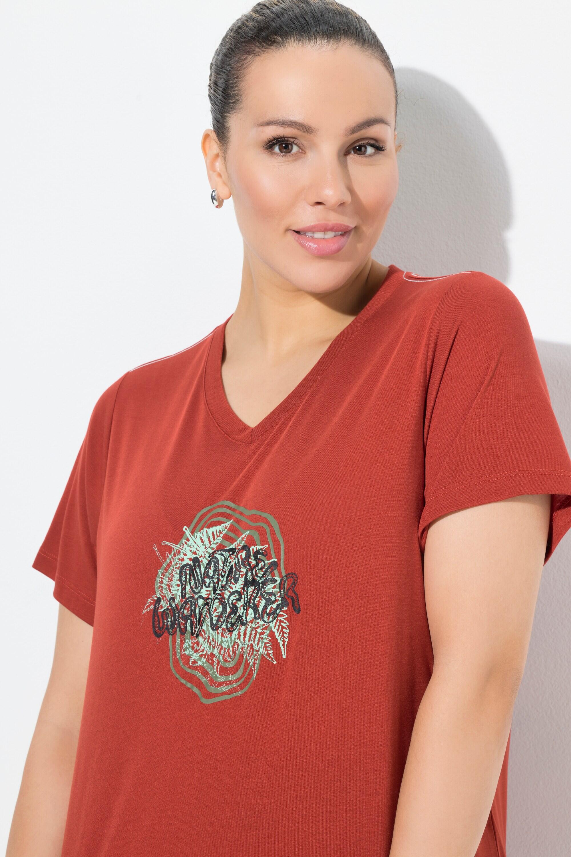 Femme T-shirt technique antibactérien décolleté en V et manches courtes 3/6