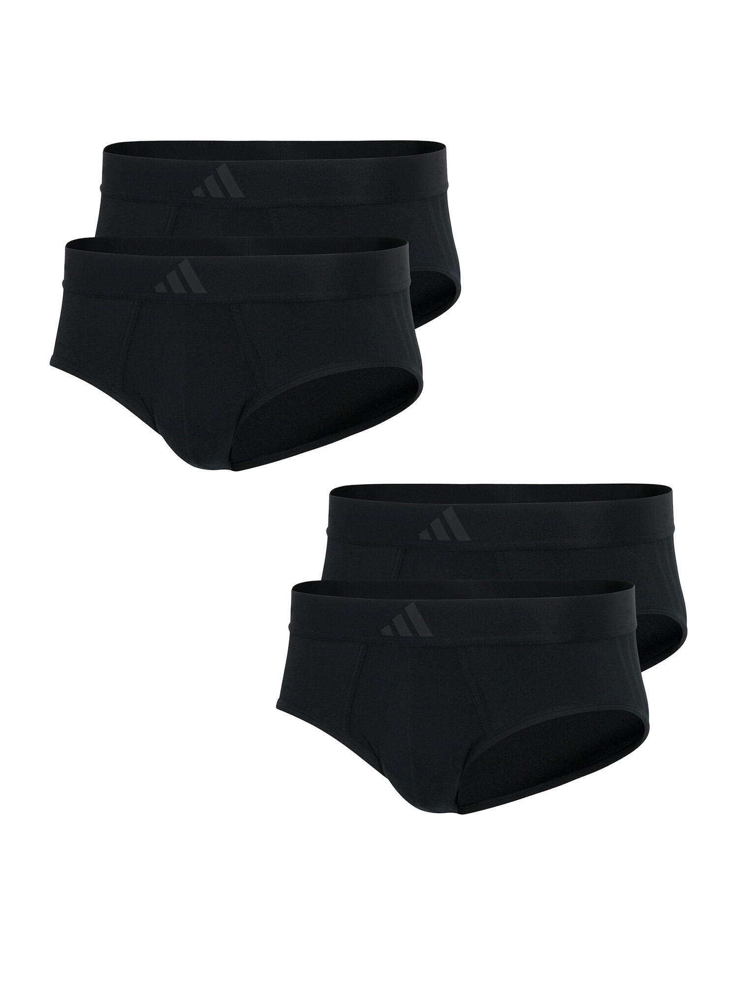 ADIDAS Training Slip klassisch Beinfreiheit Herren - Active Flex Cotton 3 Stripes schwa
