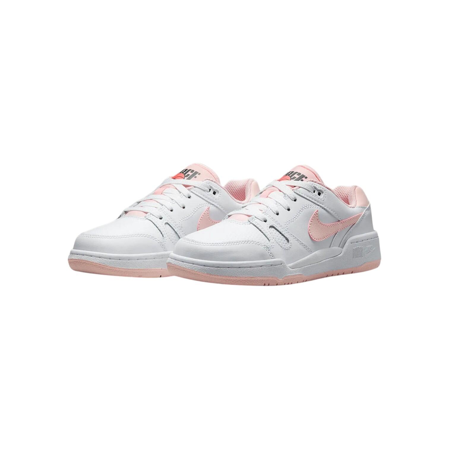 Buty Nike Full Force Low Białe/Echo Pink-Bright Mango 2/3