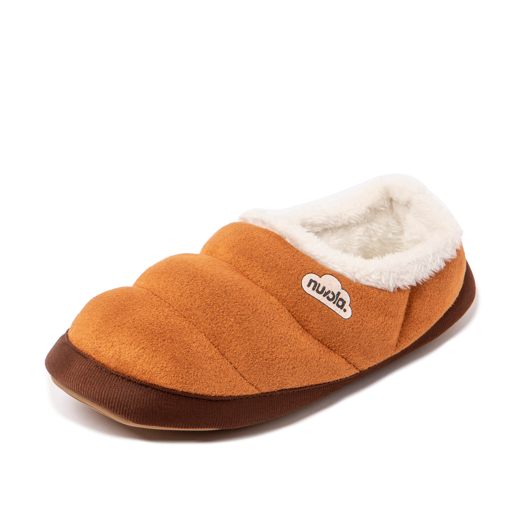 Pantuflas Nuvola castaño Acolchadas suela goma 7/7