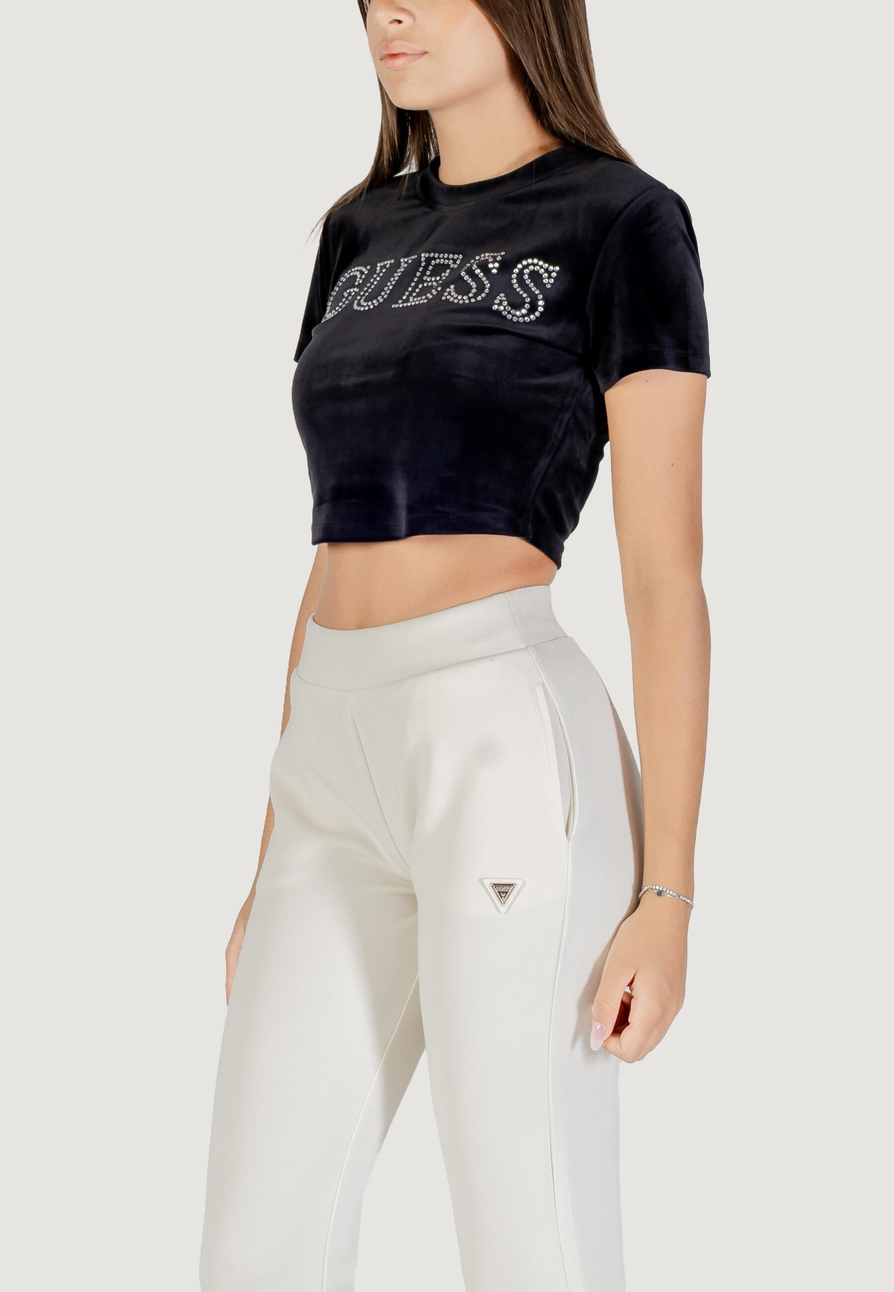 t-shirt crop top COUTURE CROP TEE FEMME NOIR 4/5