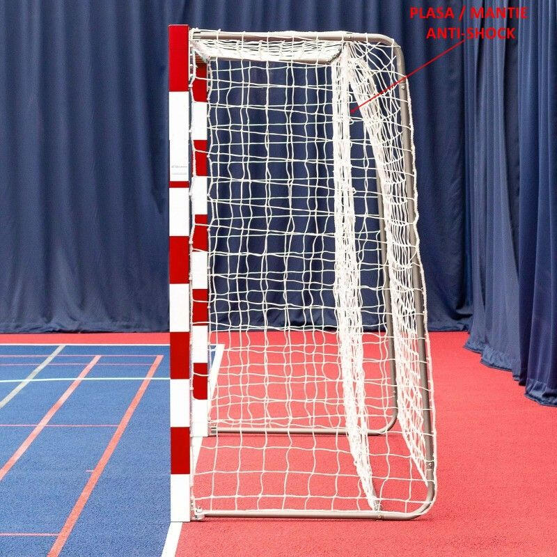 Set 2 plase porti handbal Anastasia Sport, 3x2 m, fir 3,5 mm, plasa anti-shock