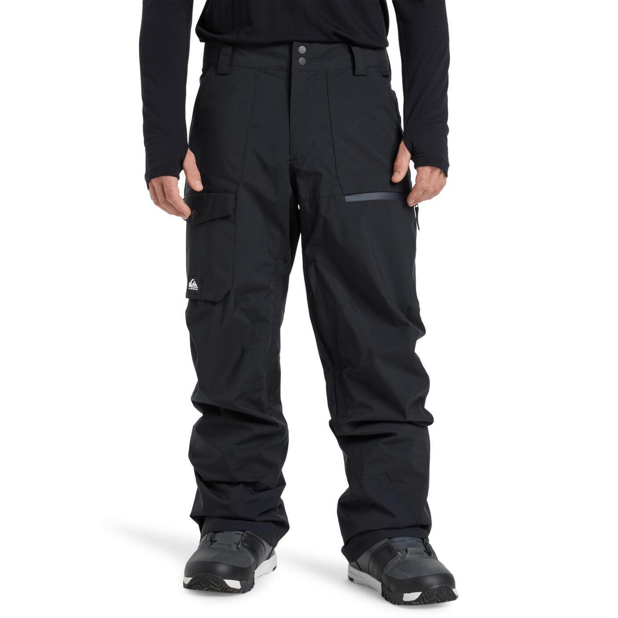 Quiksilver - Pantalon De Snow Technique Utility Noir Homme - Pantalon De Ski - Noir - Decathlon