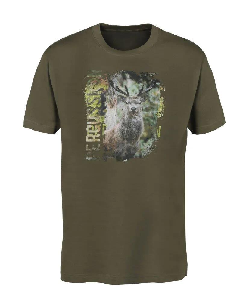 T-shirt Sérigraphie Cerf Percussion-S 1/5
