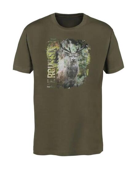 T-shirt Sérigraphie Cerf Percussion-S