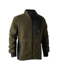 Veste Polaire Molletonnée Deerhunter Rogaland Fiber Pile Kaki - S 1/3