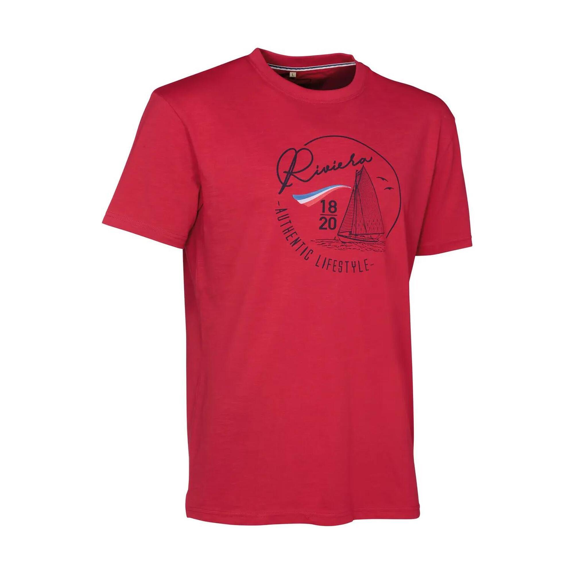Ligne Verney-carron - Tee Shirt De Chasse Rivéra Ligne Verney-carron Rouge-m - T-shirt Manches Courtes - Rouge - Decathlon