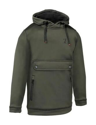 Sweat Zippé De Chasse Enfant Percussion Kaki-14 ans