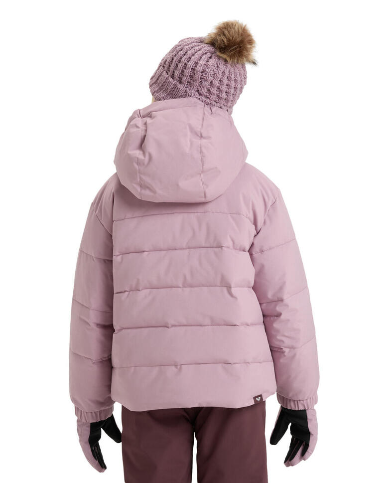 Kurtka śniegowa techniczna dla Dziewczynki SNOWYHILL PUFFY 10K Różowy