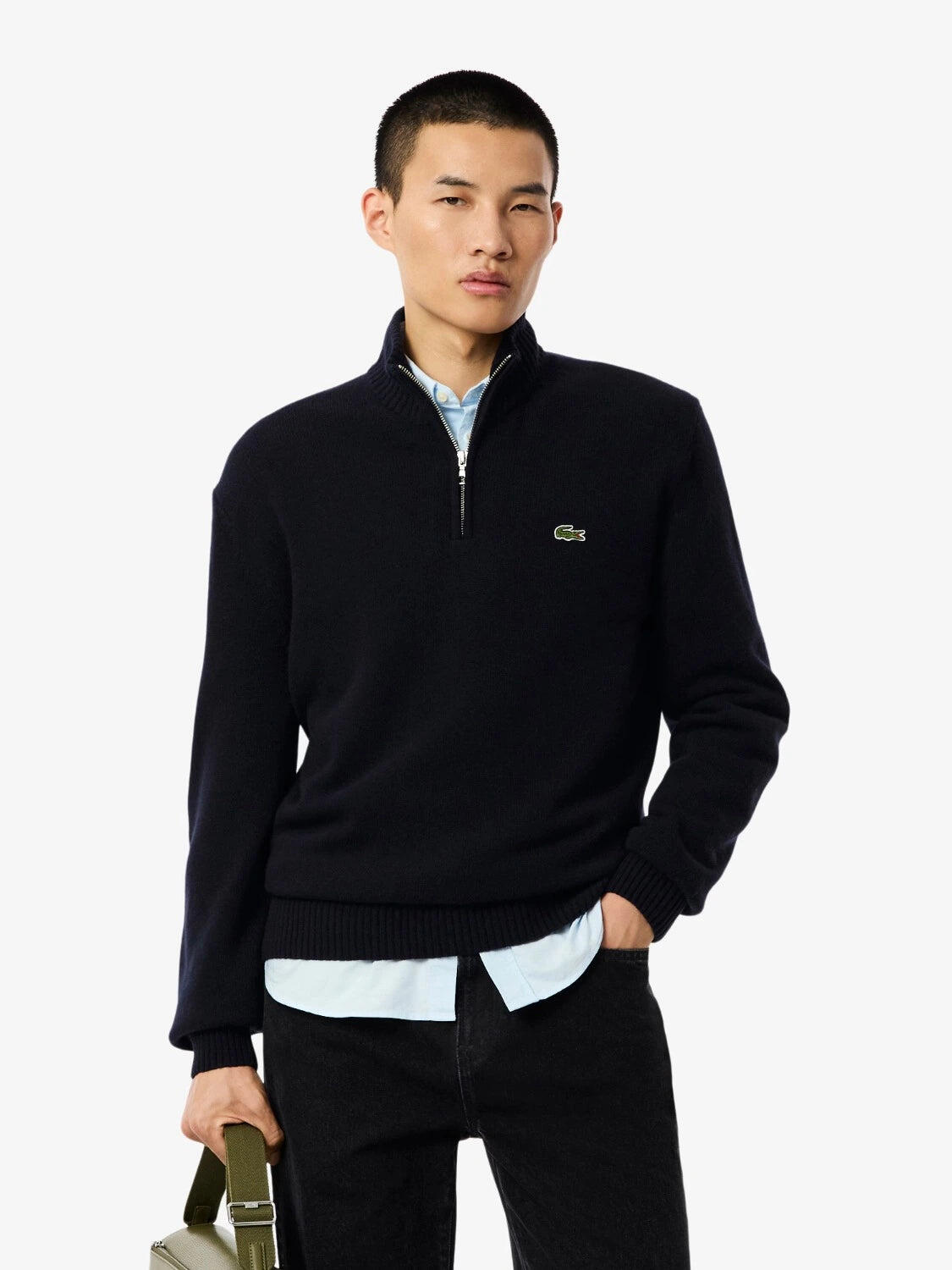 Pull camionneur Lacoste en laine - Homme 1/6