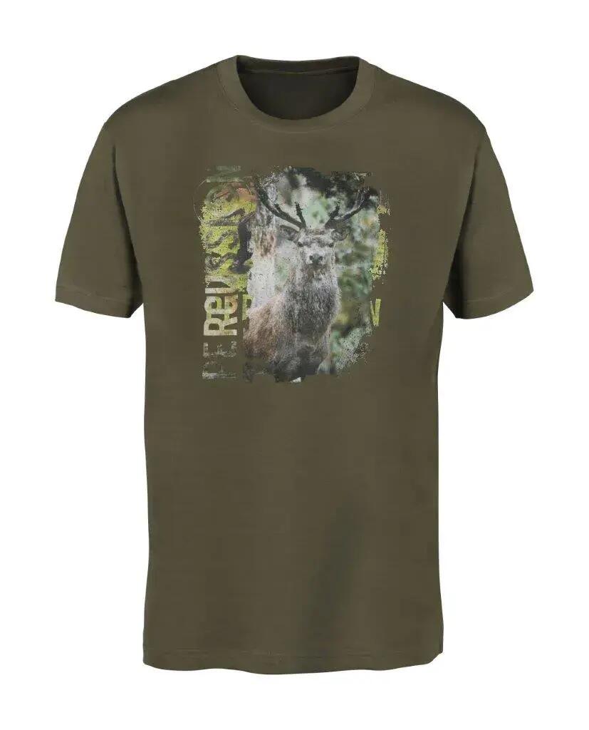 T-shirt Sérigraphie Cerf Percussion-XL 1/5