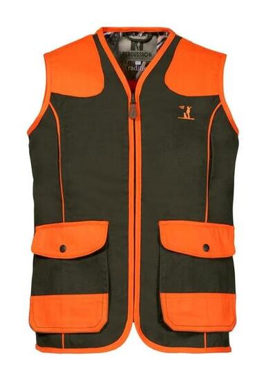 Gilet enfant haute visibilité polyester coton orange 6 à 16 ans