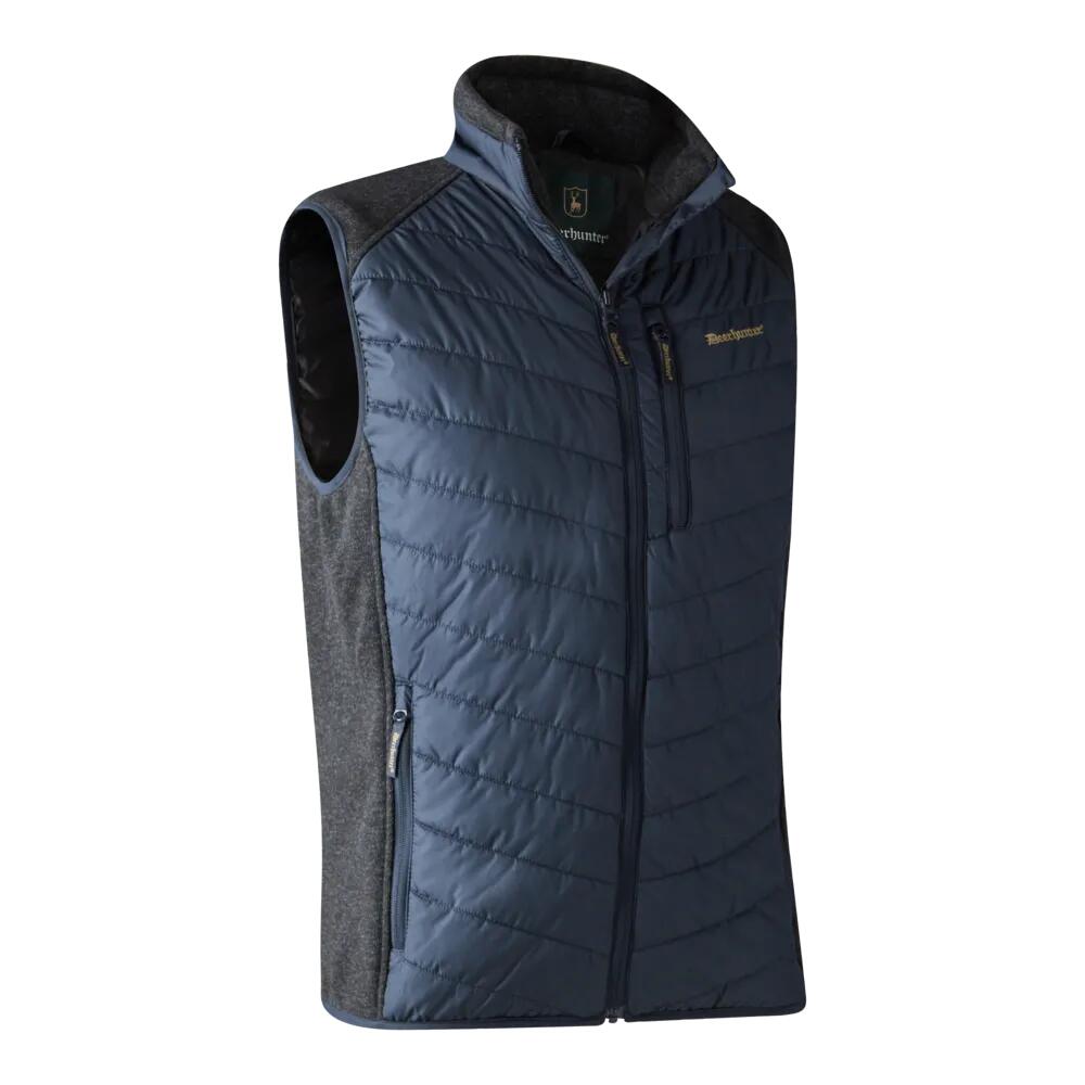 Deerhunter - Gilet Doudoune Sans Manches Deerhunter Moor Dark Blue - 2xl - Doudoune Synthétique - Bleu - Decathlon