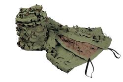 Filet de camouflage renforcé polyester anti UV marron kaki 1,5x3m