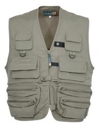 Gilet Pêche Idaho Kaki-XXL