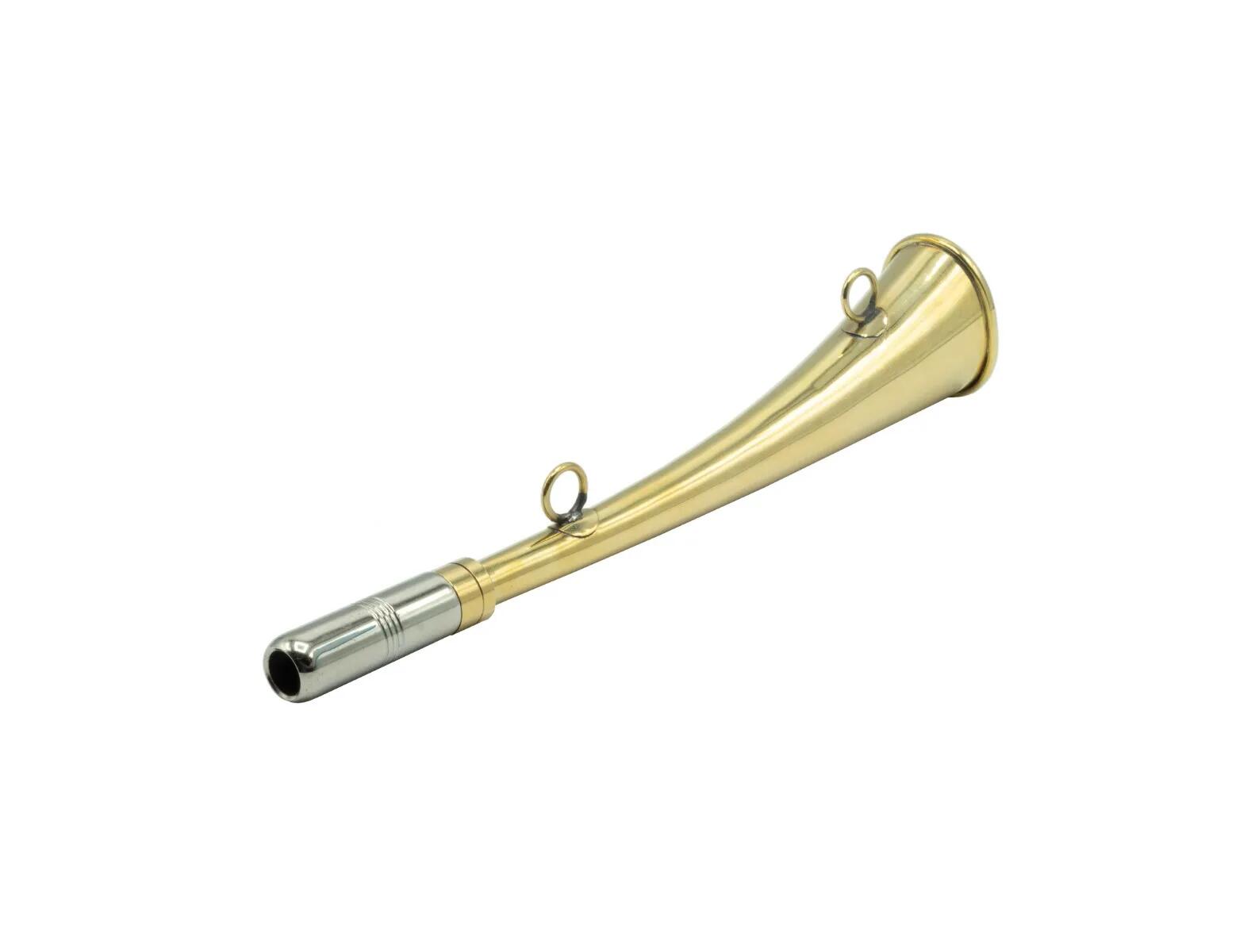 Corne D'appel Laiton Décor Sanglier 25 cm 6/6