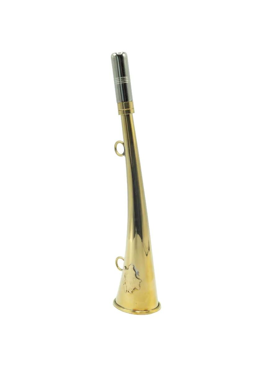 Corne D'appel Laiton Décor Sanglier 25 cm 5/6