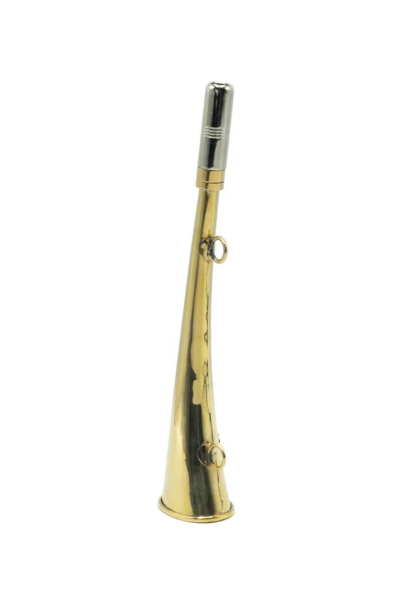 Corne D'appel Laiton Décor Sanglier 25 cm 4/6