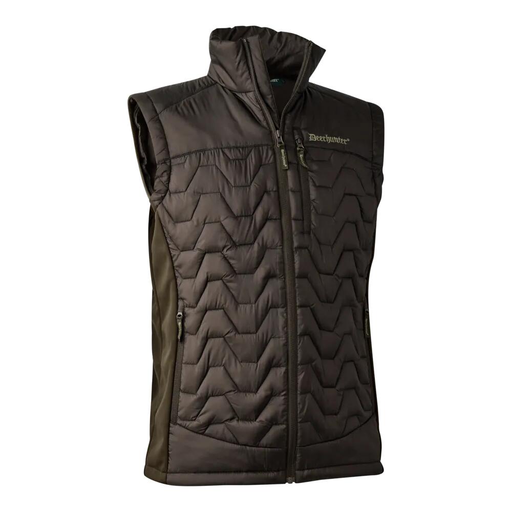 Deerhunter - Gilet Sans Manches Matelassé Deerhunter Excape Quilted Kaki - 3xl - Gilet Sans Manche - Vert - Decathlon