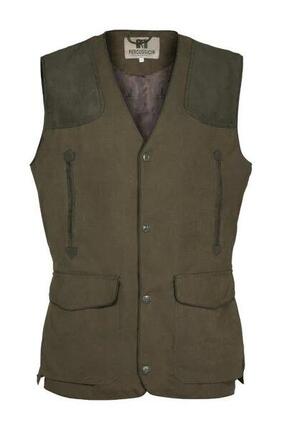 Gilet De Chasse Percussion Rambouillet Kaki-S