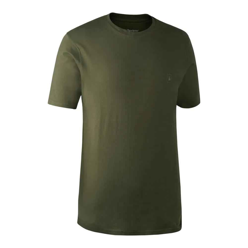 Deerhunter 2er-Pack T-Shirts Herren (Green/Brown Leaf) Größe M 2/6