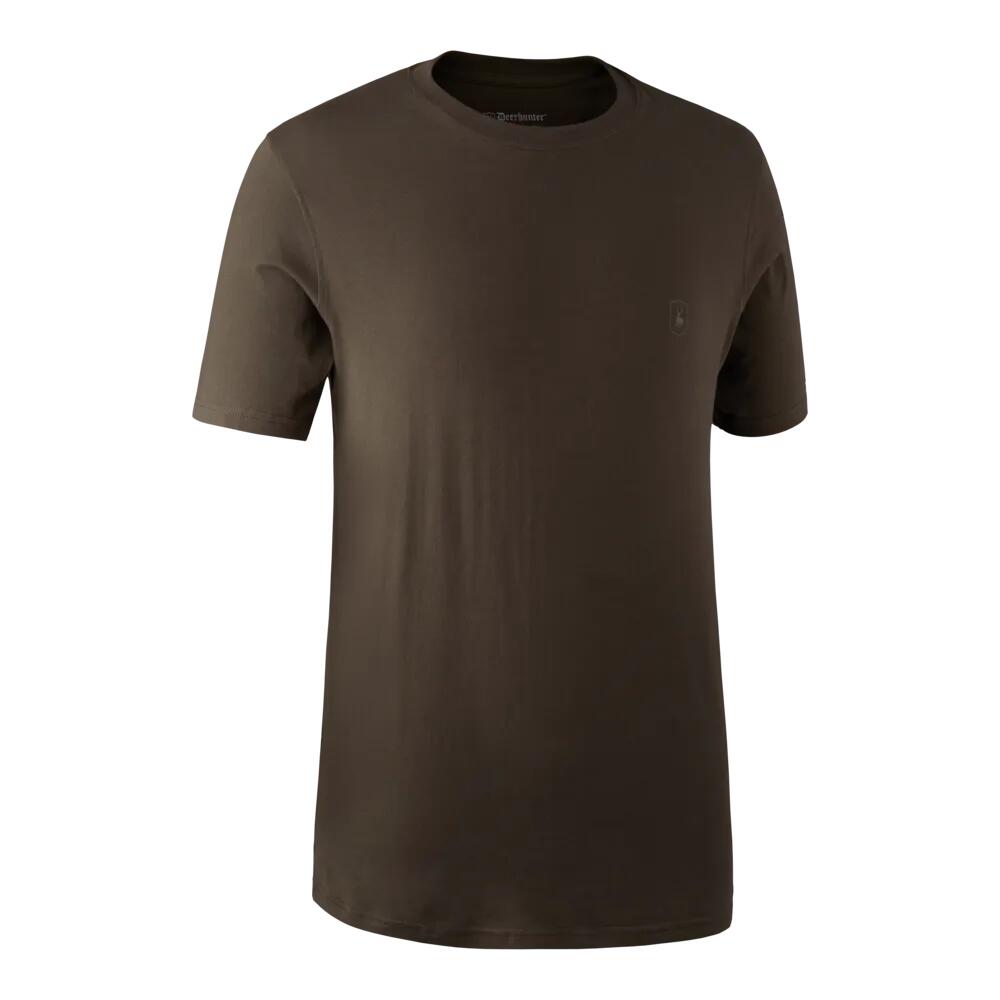 Deerhunter 2er-Pack T-Shirts Herren (Green/Brown Leaf) Größe M 4/6
