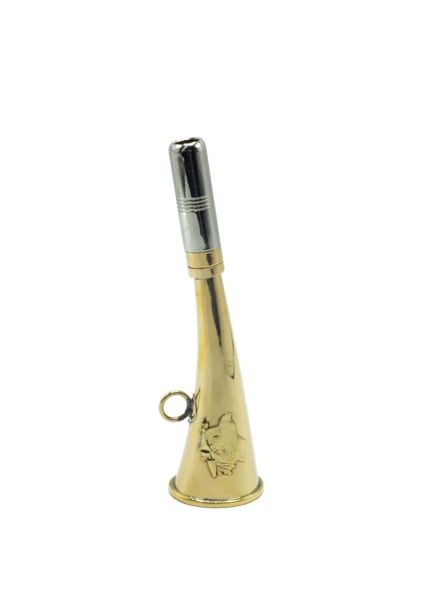 Corne D'appel Laiton Décor Sanglier 16 cm 2/6