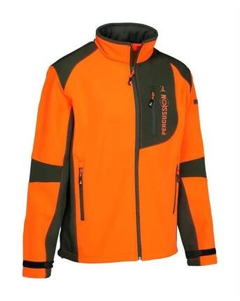 Blouson De Chasse Softshell Percussion Orange