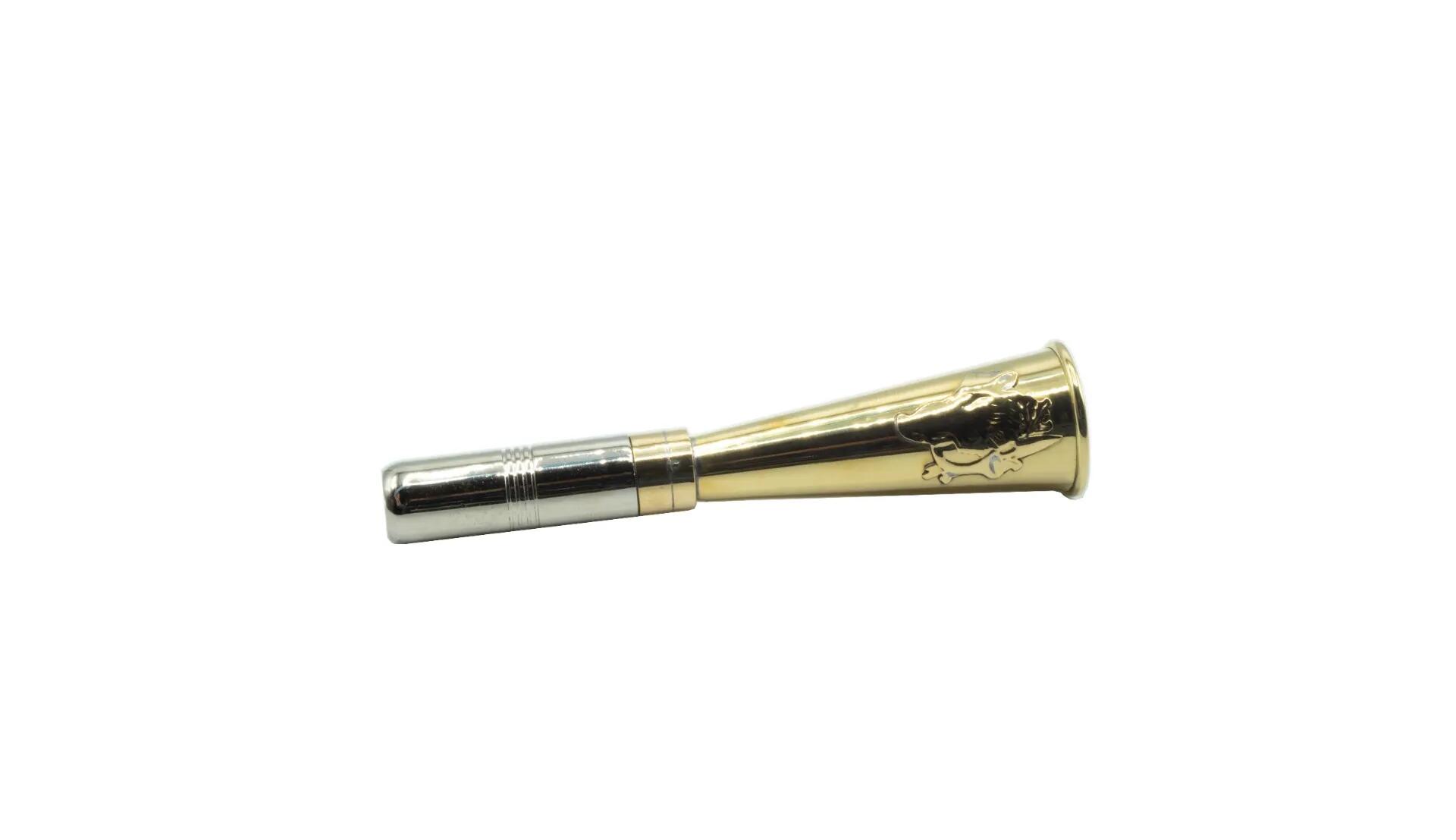 Corne D'appel Laiton Décor Sanglier 12 cm 3/6