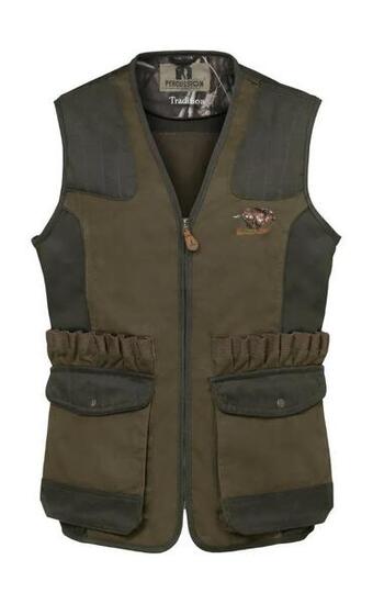 Gilet Percussion De Chasse Tradition sanglier-S