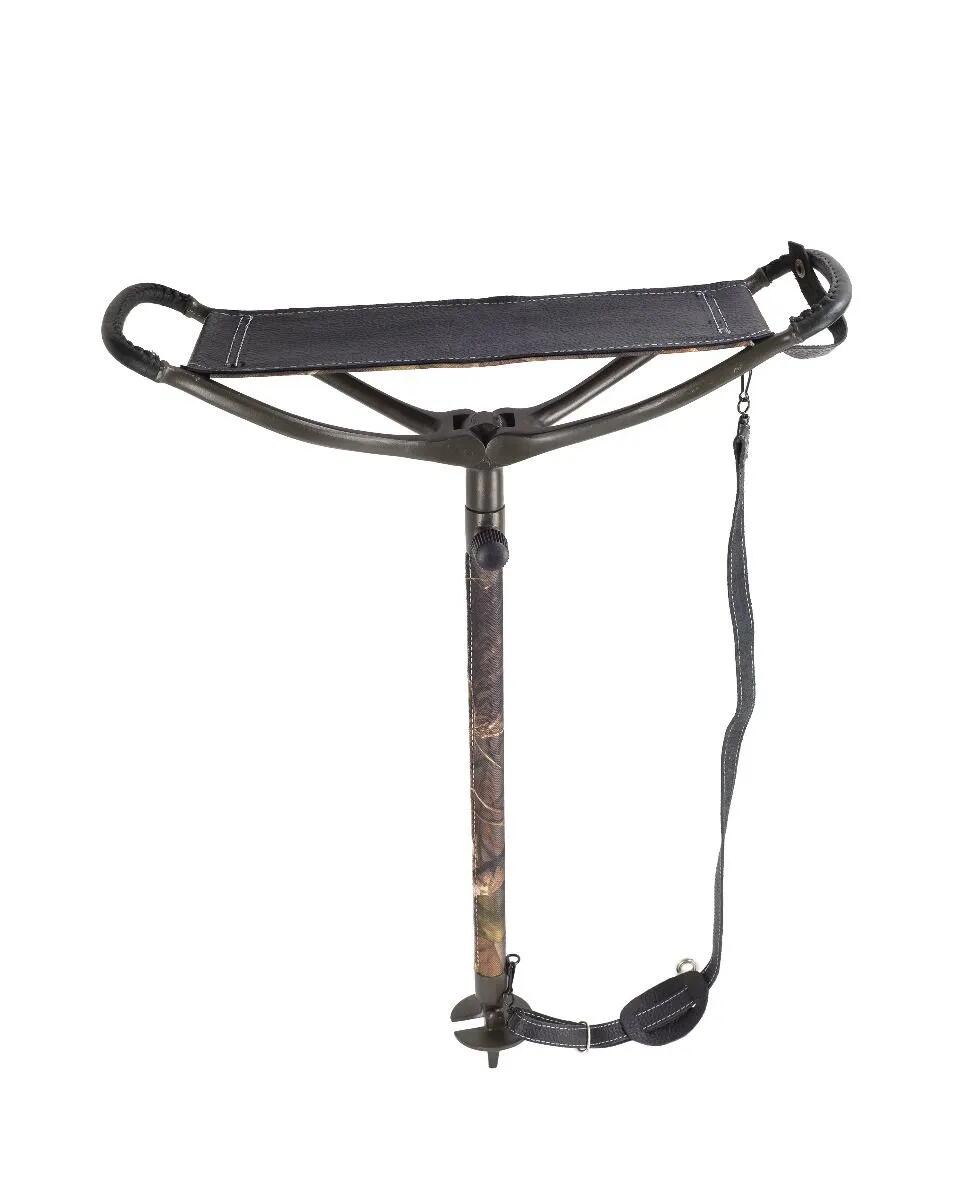 Canne Siège Avec Bretelle Et Assise En Cuir 2/2